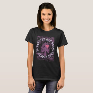 Love Never Dies – Gothic Skeleton Heart T-Shirt