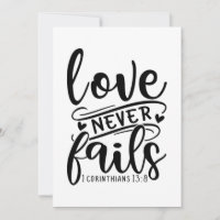 Love Never Fails 1 Corinthians 13 8-01