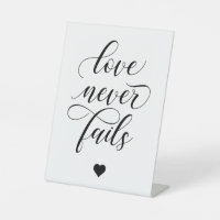 Love Never Fails '1 Corinthians 13' Wedding
