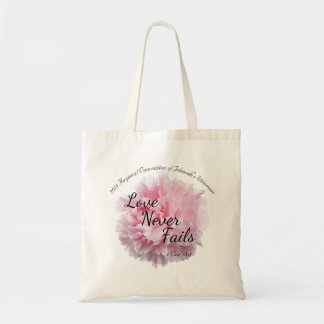 LOVE NEVER FAILS 2019 JW REGIONAL CONVENTION TOTE BAG