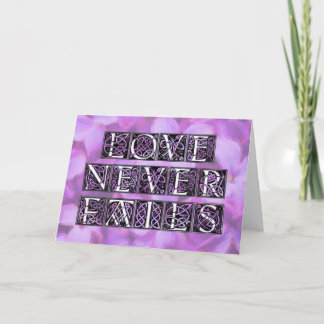 Love Never Fails Card