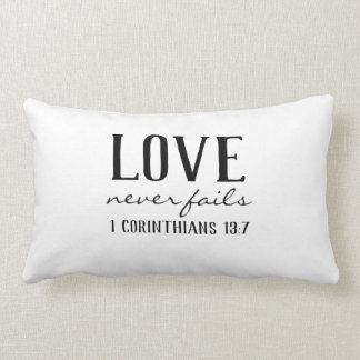 LOVE NEVER FAILS LUMBAR CUSHION