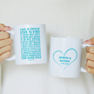 Love Never Fails Personalized Coffee Mug