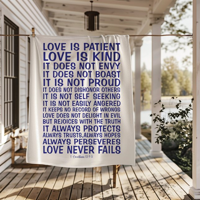 Love Never Fails Sherpa Blanket (Creator Uploaded)