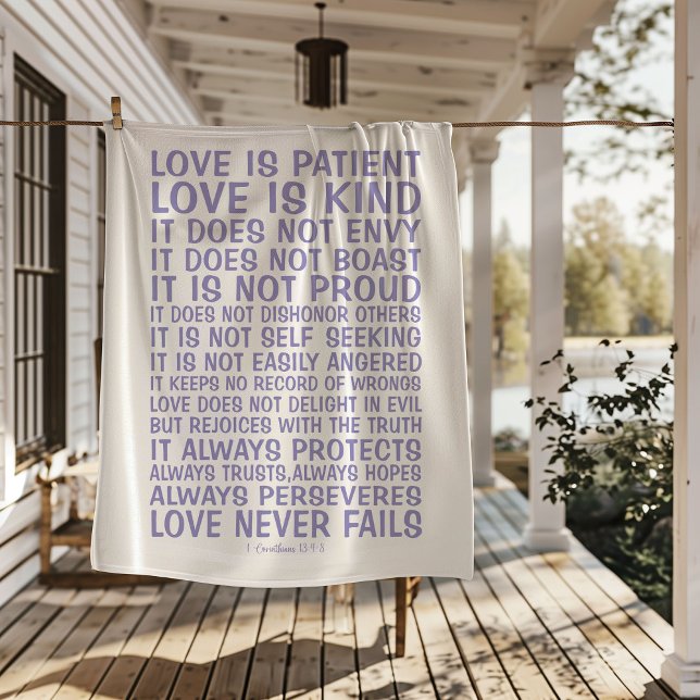Love Never Fails Sherpa Blanket (Creator Uploaded)