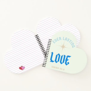 Love Never Fails, Wedding, Marriage, Graphic Art  Notebook