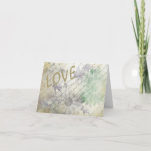 Love Never Fails Wedding Thank You Card
