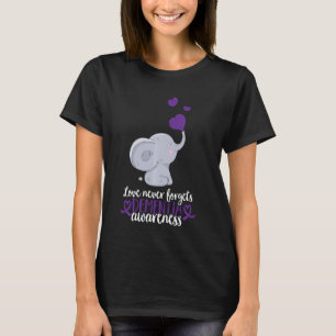 Love Never Forgets Dementia Awareness End Alz T-Shirt