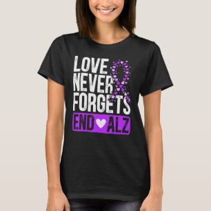 Love Never Forgets End Alz Alzheimer's Disease Dem T-Shirt