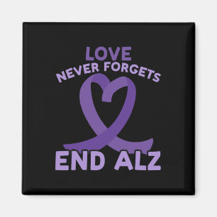Love Never Forgets End Heimer Heimerheimer Awarene Magnet