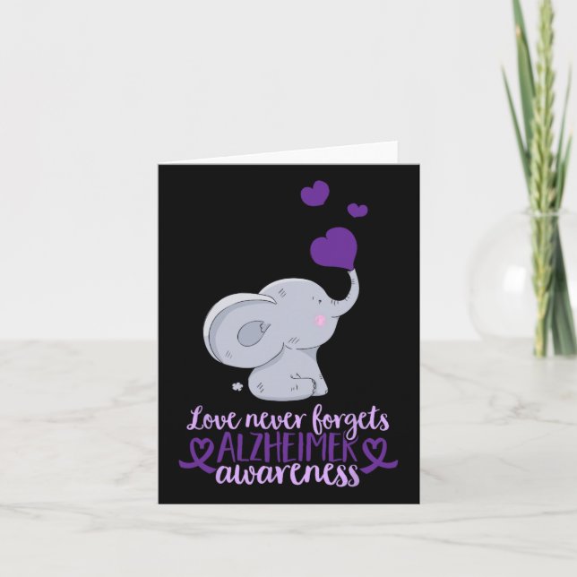 Love Never Forgets Heimerheimer Awareness End Heim Card (Front)