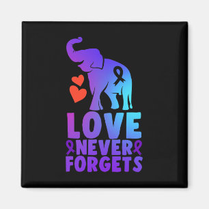 Love Never Forgets Heimerheimer Elephant 1 Magnet