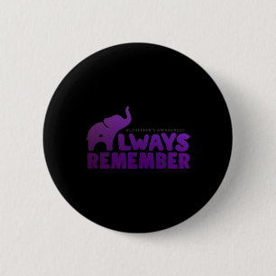 Love Never Forgets Heimerheimer Elephant 6 Cm Round Badge