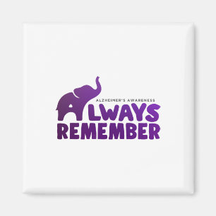 Love Never Forgets Heimerheimer Elephant Magnet