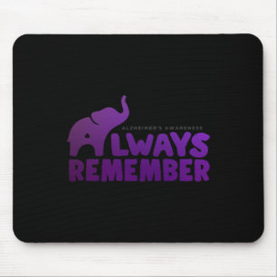 Love Never Forgets Heimerheimer Elephant Mouse Pad