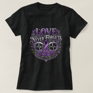Love Never Forgets Infinity Alzheimer Gift T-Shirt