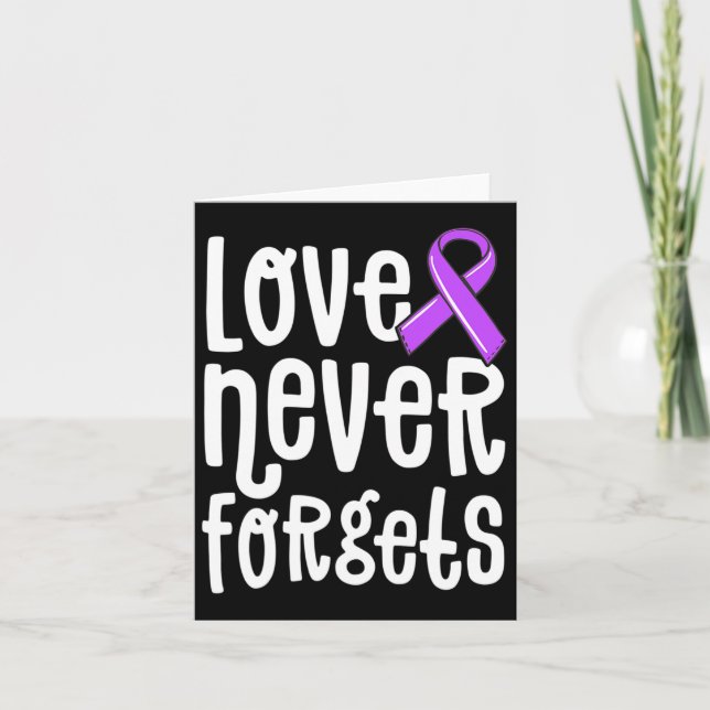 Love Never Forgets Memories Problem Heimerheimer E Card (Front)
