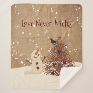 Love Never Melts Sherpa Blanket