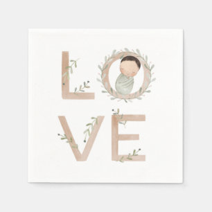 Love    New Baby Napkin