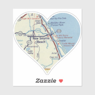 Love New Smyrna Beach Vintage Map