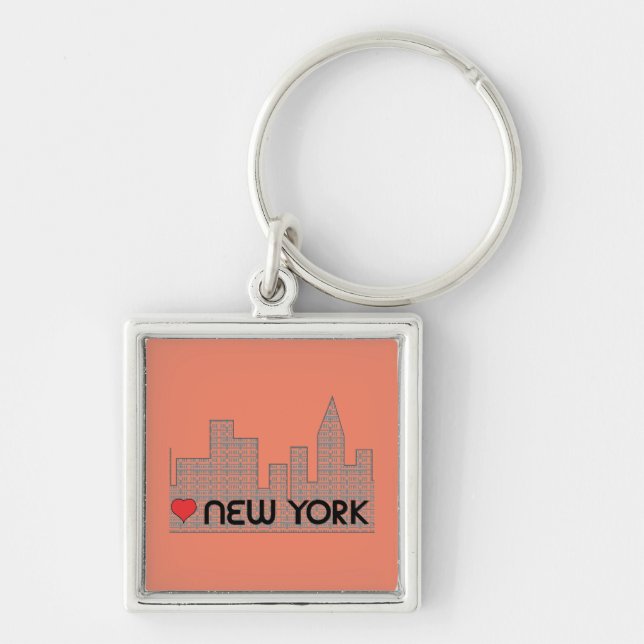 Love NEW YORK Key Ring (Front)