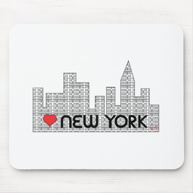 Love NEW YORK Mouse Pad (Front)