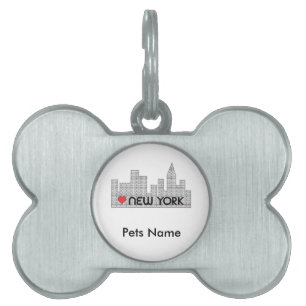 Love NEW YORK Pet ID Tag