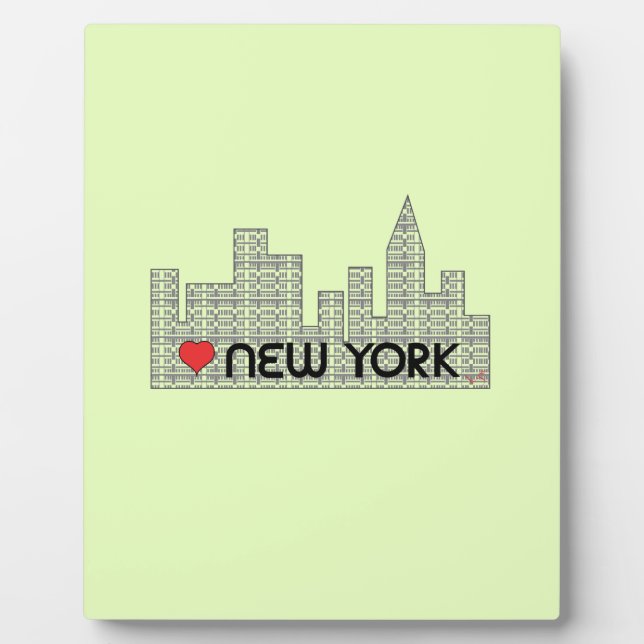 Love NEW YORK Plaque (Front)