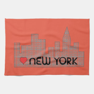 Love NEW YORK Tea Towel
