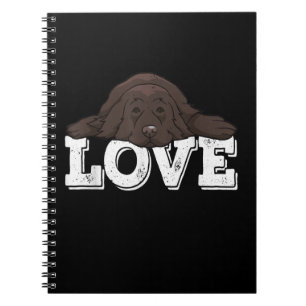 Love Newfie Dog Sleeping Home Decor Notebook