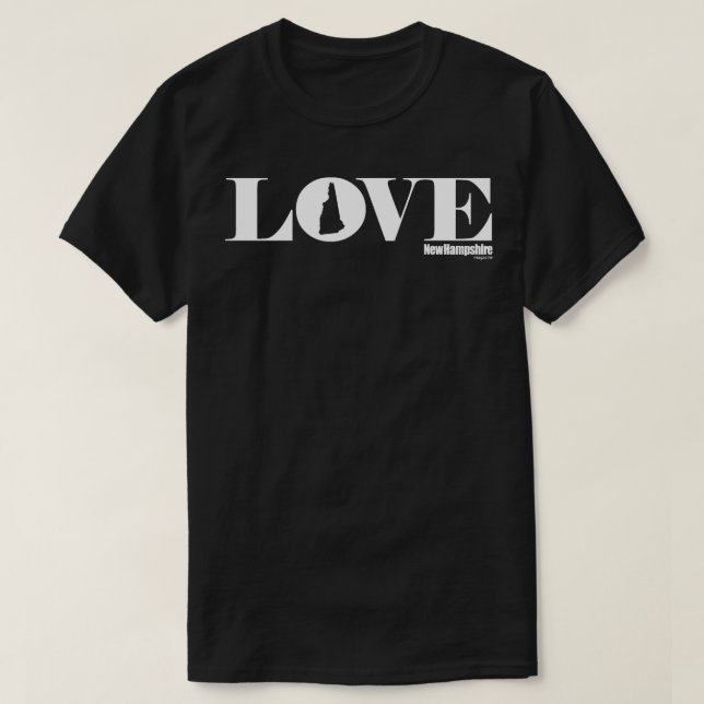 Love NH horizontal white T-Shirt (Design Front)