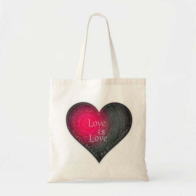"Love...No Restrictions" tote Bag (Front)