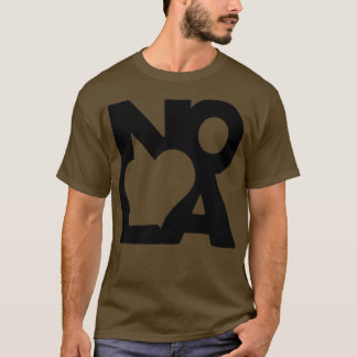Love NOLA New Orleans American Jazz Blues Music  T-Shirt