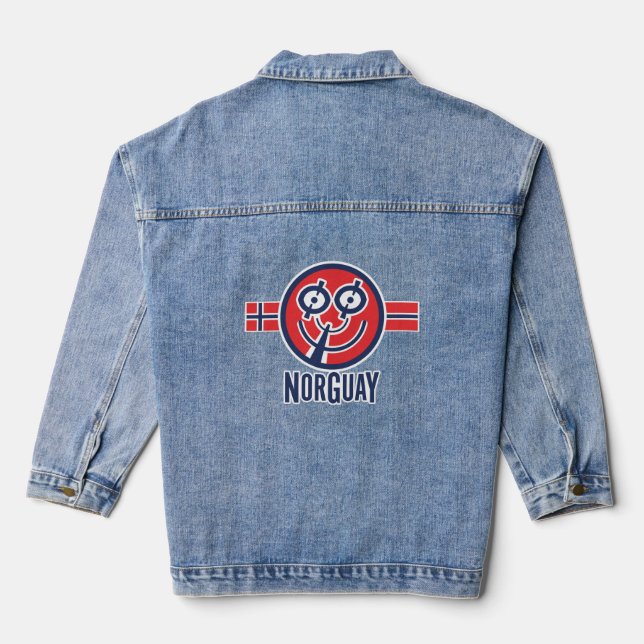 LOVE NORCOOL NORGUAY (NORWAY) ICON BY MASANSER DENIM JACKET (Back)