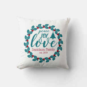 Love Nordic Scandia Personalized Wreath Cushion