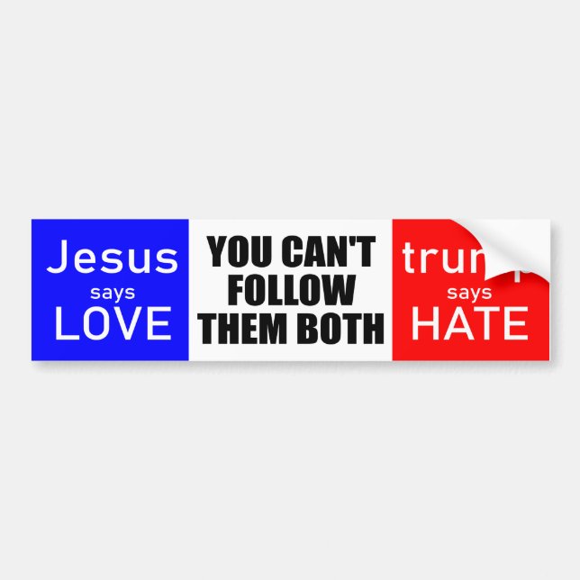 Love not Hate 2020 Bumper Sticker (Front)