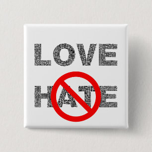 Love Not Hate Button
