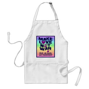 Love Not War apron