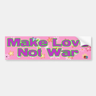 Love Not War Bumper Sticker