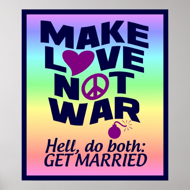 Love Not War poster (Front)