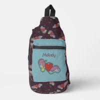 Love Note: Doodle Heart Music Lovers Name Teal