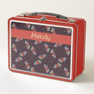 Love Note: Doodles for Music Lovers Name Red Metal Lunch Box
