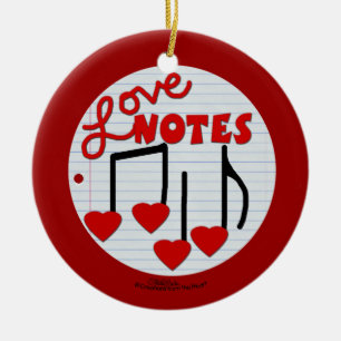 Love Note musical Ceramic Tree Decoration