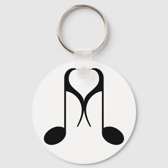 love notes : 8th note : key ring (Front)
