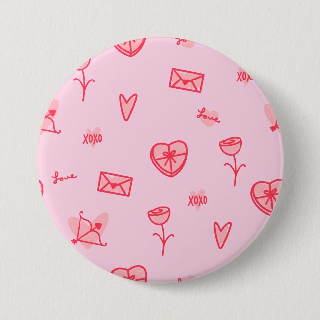  Love Notes & Sweet Treats Button (Front)