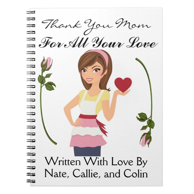 Love Notes to Mother / Grandmother / Wife - SRF Spiral Notebook (Front)