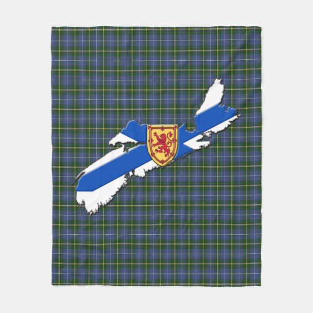 Love  Nova Scotia tartan fleece Blanket (Front)