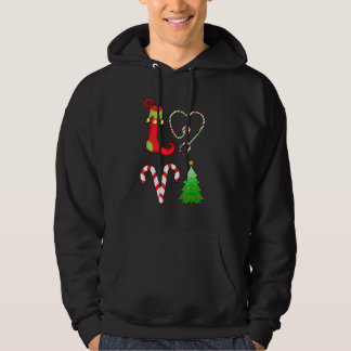 Love Nurse Christmas For Nursing Rn Xmas Hoodie