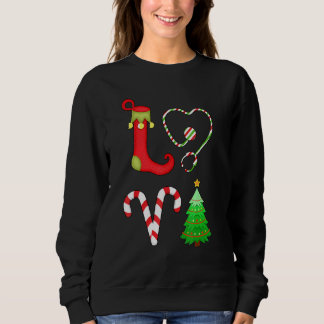Love Nurse Christmas For Nursing Rn Xmas Sweatshirt