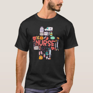 Love Nurse Cute Nurse Er Nurse Rn Nurse Cna Nurse T-Shirt
